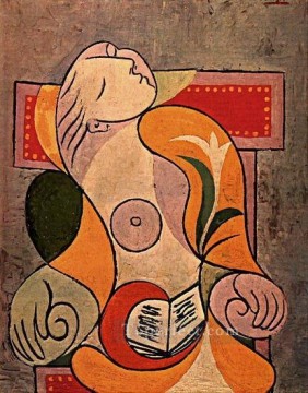 venantius fortunatus reading poems radegonda vi Painting - Reading Marie Therese 1932 cubism Pablo Picasso